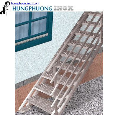 Cầu thang inox - Công Ty Cổ Phần Hùng Phương
